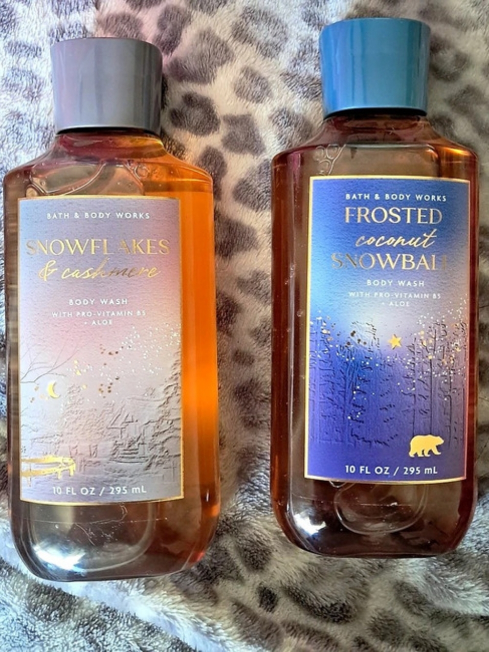 Bath & Body Works Snowflakes & Cashmere + Frosted Coconut Snowball Body Wash NEW